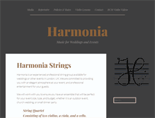 Tablet Screenshot of harmoniaquartet.com